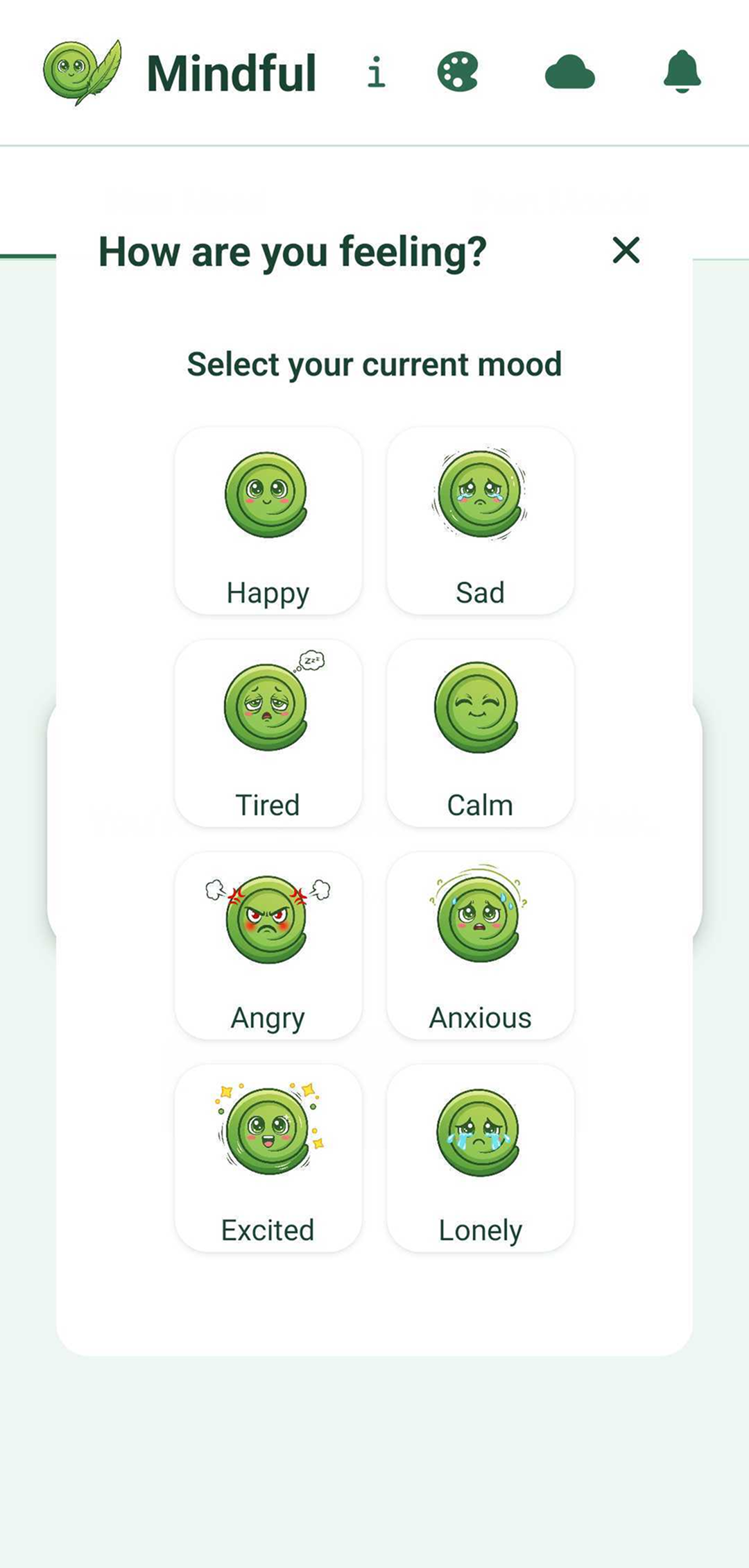 Log Mood Screen